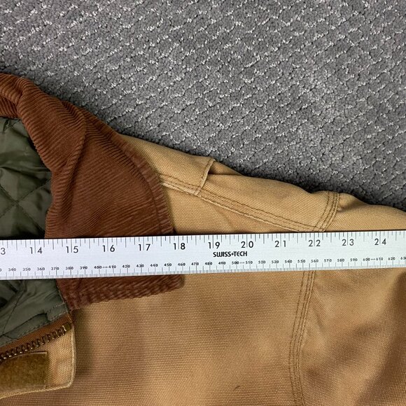 Vintage 90s Dickies Jacket Mens 2XL Tan Detroit Style Workwear Chore Distressed - Picture 12 of 14